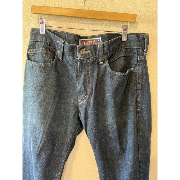 Levi's Y2K Style Skinny 511 Dark Wash 100% Cotton Mens Jeans 36W/32L Retro Denim - Picture 2 of 13